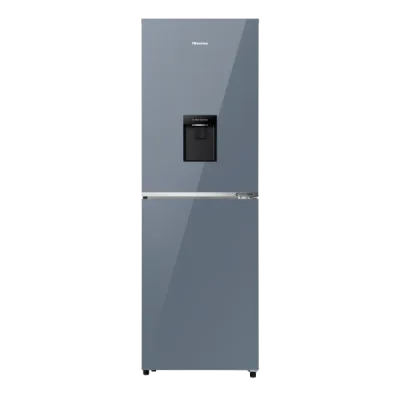 Hisense 270L BMF Inverter Glass Door Refrigerator with Water Dispenser (Metro Blue)