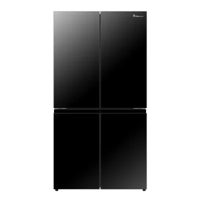 Hisense 664L Cross Door Refrigerator  – Inverter, Multi Air Flow (Black Glass)