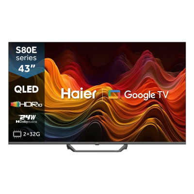 Haier 43 Inch H43S80EUX QLED 4K Google TV